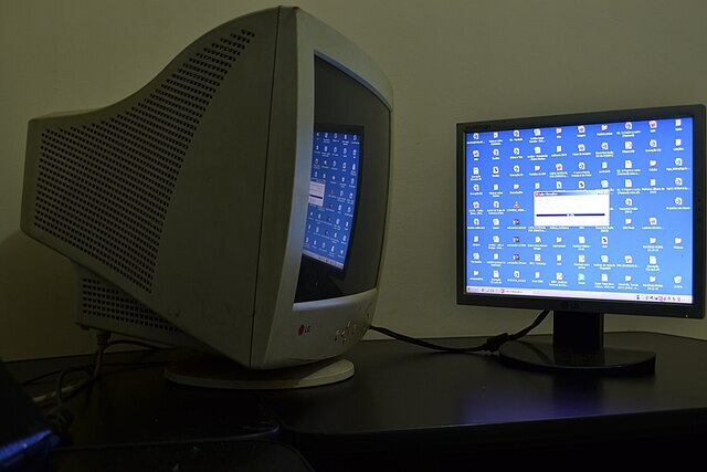 Retro CRT Monitor from the 1980s