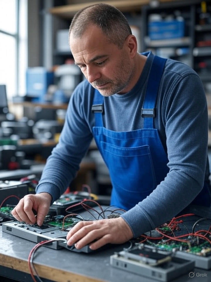 Technician Testing Equipment Technician Testing Equipment